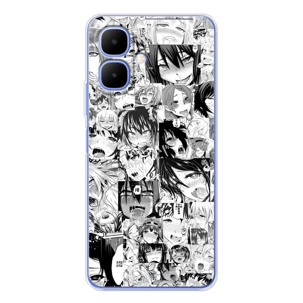Чохол з принтом «Ahegao manga» для TECNO Spark Go 2