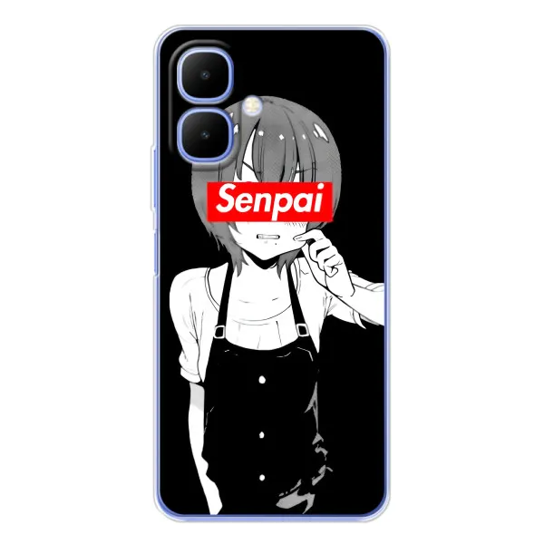Чохол з принтом «Senpai» для TECNO Spark Go 2