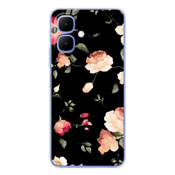 Чехол с принтом «Розочки» для TECNO Spark Go 2