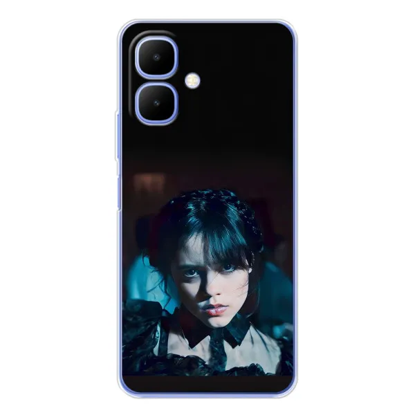 Чехол с принтом «взгляд Уэнздей» для TECNO Spark Go 2