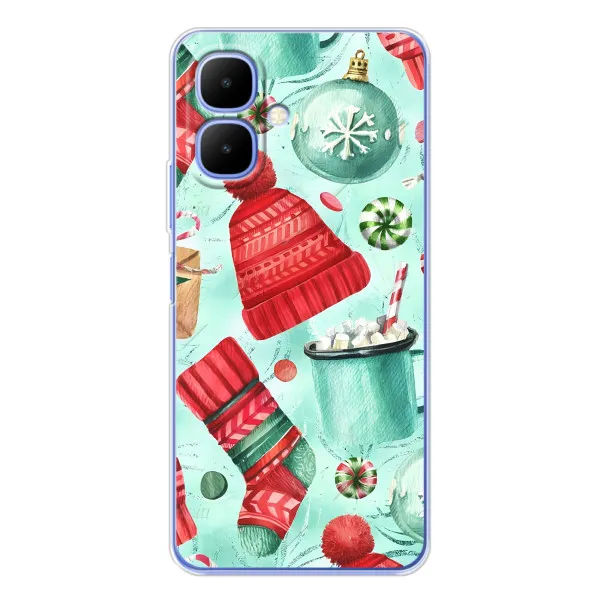 Чехол с принтом «Одежда НГ» для TECNO Spark Go 2