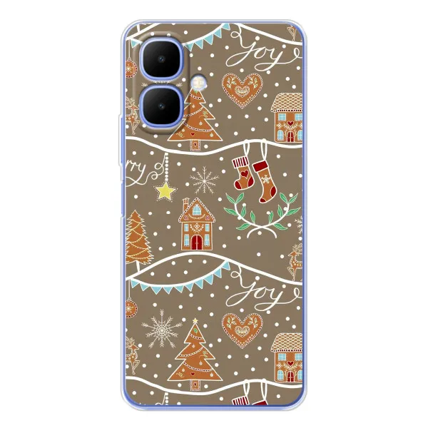 Чехол с принтом «Новогодние пряники» для TECNO Spark Go 2 Чехол с принтом «Новогодние пряники» для TECNO Spark Go 2