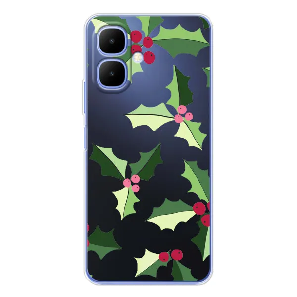 Чехол с принтом «Рождественский фон» для TECNO Spark Go 2