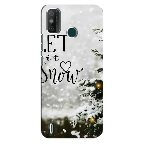 Чехол с принтом «Let it snow» для TECNO Spark GO (2021)