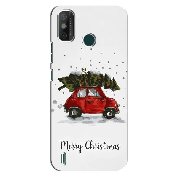 Чехол с принтом «Машина с елкой» для TECNO Spark GO (2021)