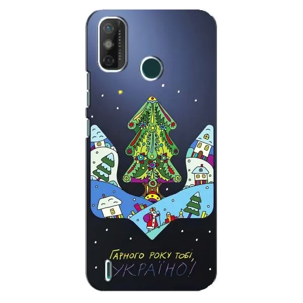 Чехол с принтом «Рождественский герб» для TECNO Spark GO (2021) Чехол с принтом «Рождественский герб» для TECNO Spark GO (2021)