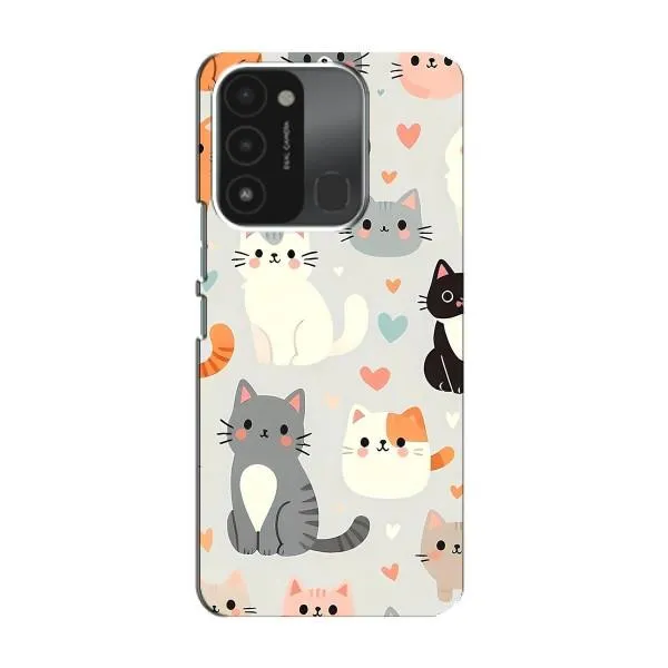 Чехол с принтом «Коллаж котов» для TECNO Spark GO (2022) Чехол с принтом «Коллаж котов» для TECNO Spark GO (2022)