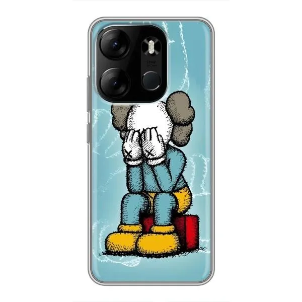 Чехол с принтом «Плач Bearbrick» для TECNO Spark Go 2023 (BF7)