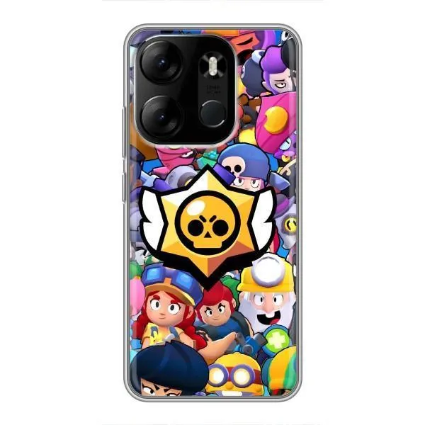 Чехол с принтом «Лого Brawl Stars» для TECNO Spark Go 2023 (BF7) Чехол с принтом «Лого Brawl Stars» для TECNO Spark Go 2023 (BF7)