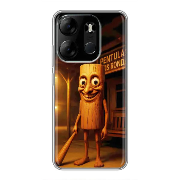 Чохол з принтом «Тунг тунг сахур» для TECNO Spark Go 2023 (BF7) Чохол з принтом «Тунг тунг сахур» для TECNO Spark Go 2023 (BF7)