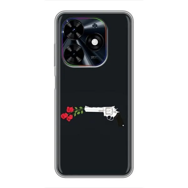 Чехол с принтом «Неожиданные цветы» для TECNO Spark Go 2024 (BG6)