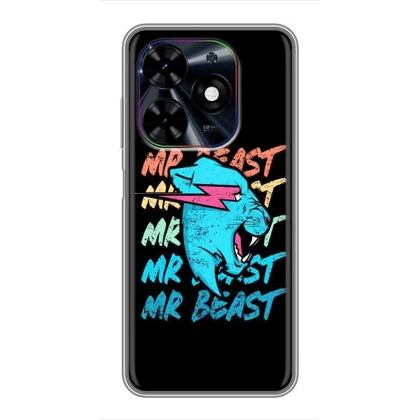 Чехол с принтом «logo Mr beast» для TECNO Spark Go 2024 (BG6)