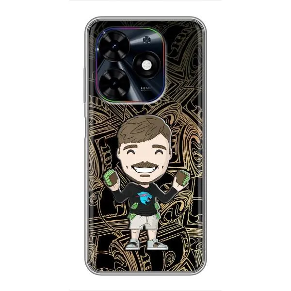 Чехол с принтом «Mister Beast» для TECNO Spark Go 2024 (BG6)