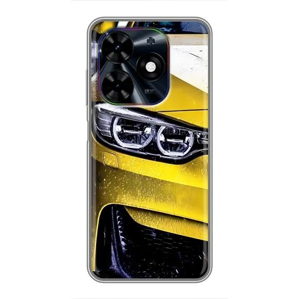 Чехол с принтом «Желтая машина» для TECNO Spark Go 2024 (BG6)
