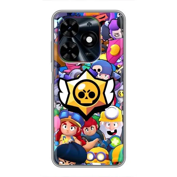 Чехол с принтом «Лого Brawl Stars» для TECNO Spark Go 2024 (BG6)