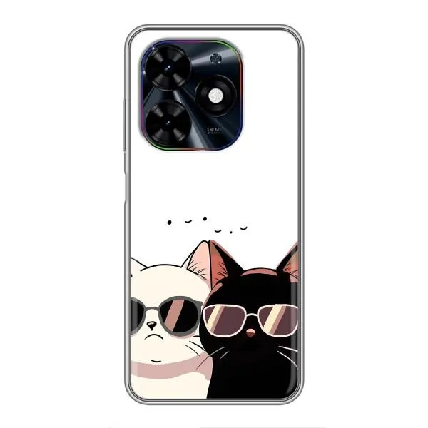 Чехол с принтом «Коты в очках» для TECNO Spark Go 2024 (BG6) Чехол с принтом «Коты в очках» для TECNO Spark Go 2024 (BG6)
