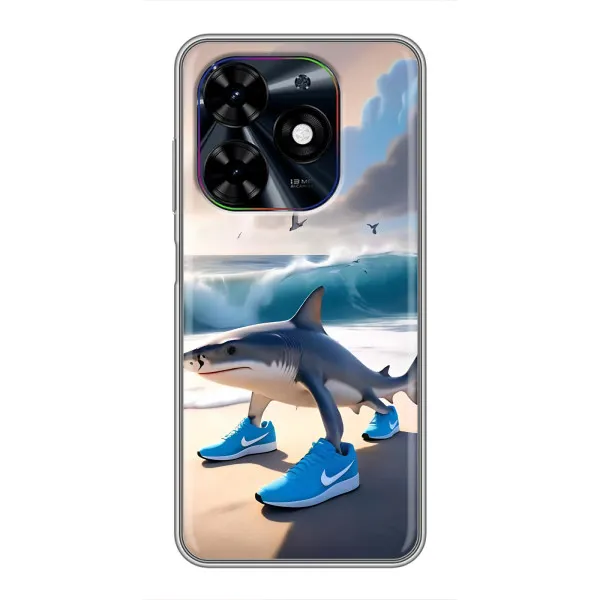 Чехол с принтом «Тралалело тралала» для TECNO Spark Go 2024 (BG6)