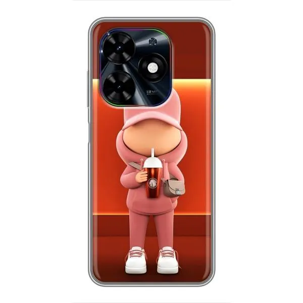 Чехол с принтом «С Кофе» для TECNO Spark Go 2024 (BG6)