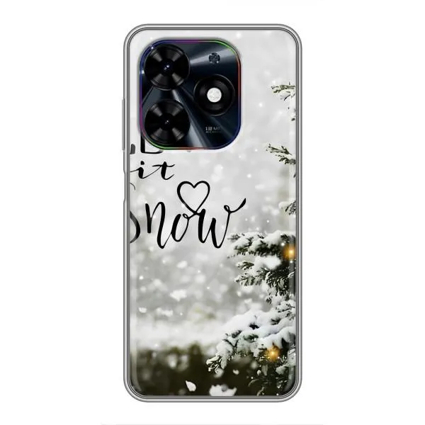 Чехол с принтом «Let it snow» для TECNO Spark Go 2024 (BG6)