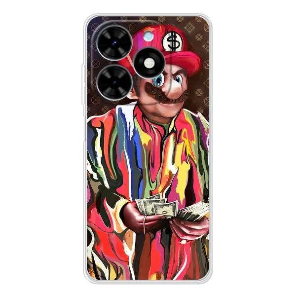 Чехол с принтом «Mario LV» для TECNO Spark Go 2025