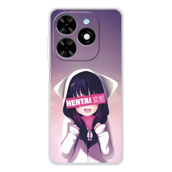 Чехол с принтом «Hentai chan» для TECNO Spark Go 2025