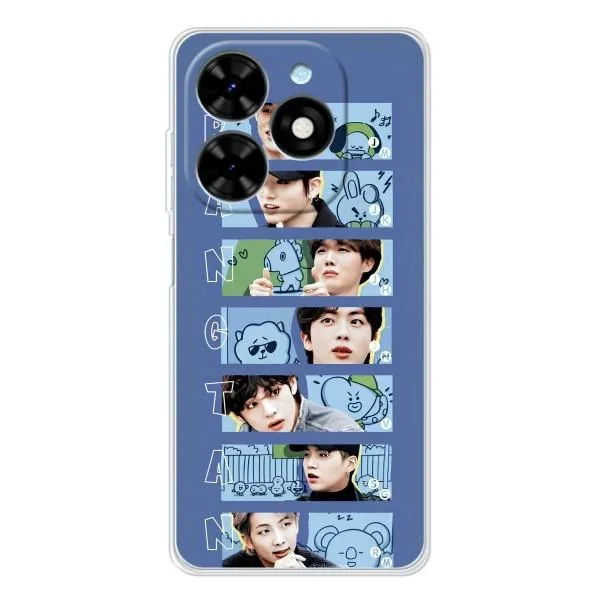 Чехол с принтом «Bangtan» для TECNO Spark Go 2025