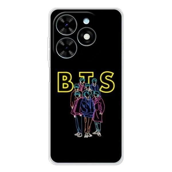Чехол с принтом «BTS стайл» для TECNO Spark Go 2025