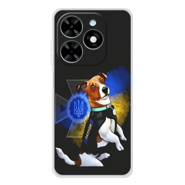 Чехол с принтом «Патрон собачка» для TECNO Spark Go 2025