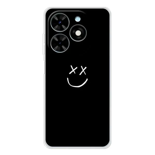 Чехол с принтом «Смайл» для TECNO Spark Go 2025