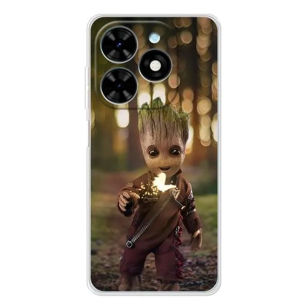 Чехол с принтом «I am Groot» для TECNO Spark Go 2025