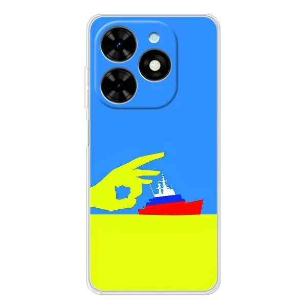 Чехол с принтом «Щелбан кораблю» для TECNO Spark Go 2025