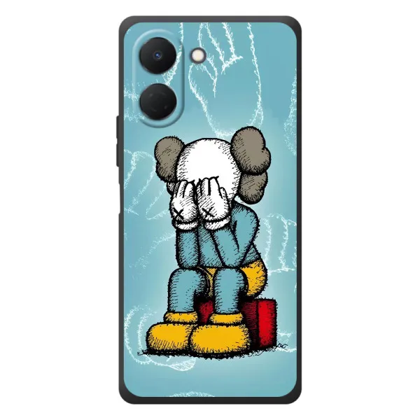 Чехол с принтом «Плач Bearbrick» для TECNO Spark Go 3