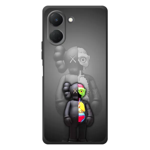 Чехол с принтом «Тело Bearbrick» для TECNO Spark Go 3
