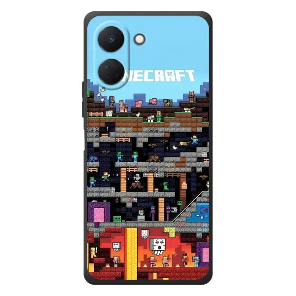 Чохол з принтом «фон Minecraft» для TECNO Spark Go 3 Чохол з принтом «фон Minecraft» для TECNO Spark Go 3