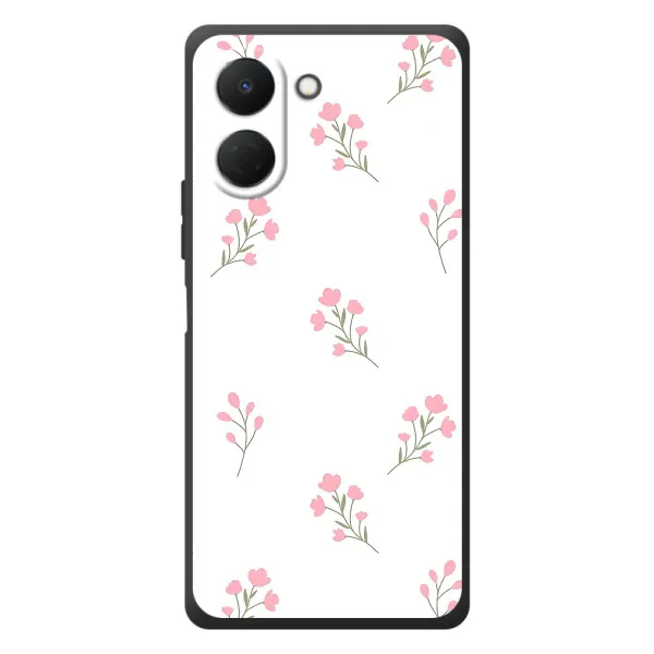 Чехол с принтом «Розовые цветы» для TECNO Spark Go 3