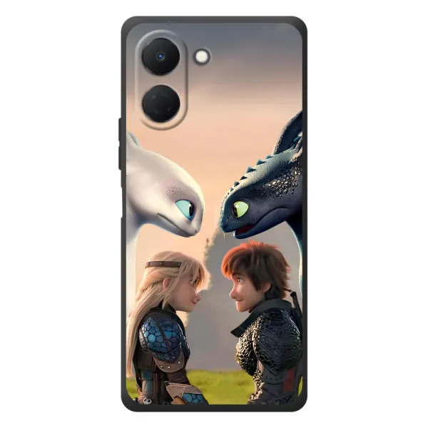 Чехол с принтом «Иккинг и Астрид» для TECNO Spark Go 3 Чехол с принтом «Иккинг и Астрид» для TECNO Spark Go 3