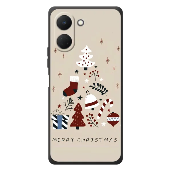 Чехол с принтом «Merry Christmas» для TECNO Spark Go 3 Чехол с принтом «Merry Christmas» для TECNO Spark Go 3