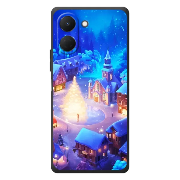 Чехол с принтом «Рождественский город» для TECNO Spark Go 3 Чехол с принтом «Рождественский город» для TECNO Spark Go 3