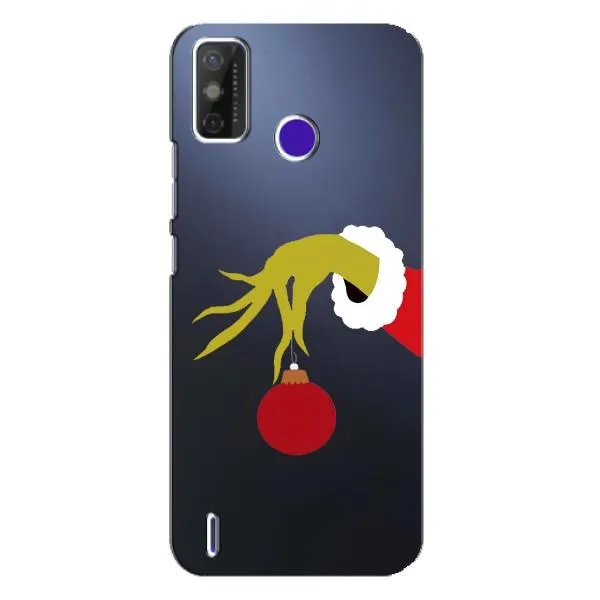 Чехол с принтом «Гринч с игрушкой» для TECNO Spark Power 2 (LC8)