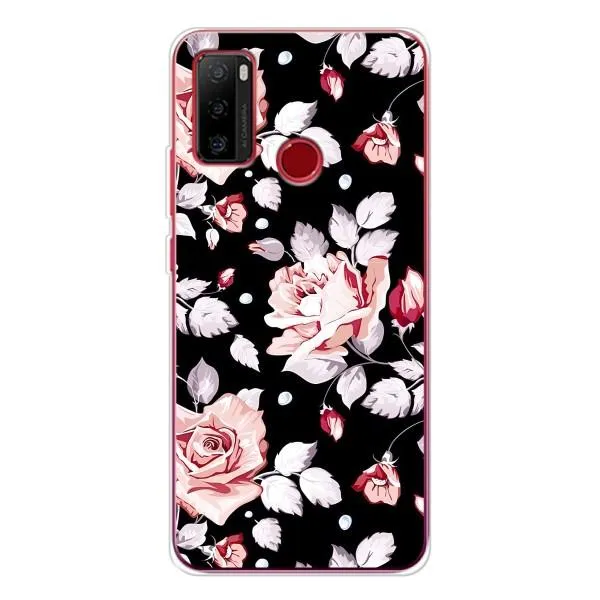 Чехол с принтом «Цветочки на черном» для Ulefone Note 10 Чехол с принтом «Цветочки на черном» для Ulefone Note 10