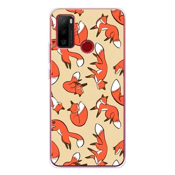 Чехол с принтом «Лисички» для Ulefone Note 10