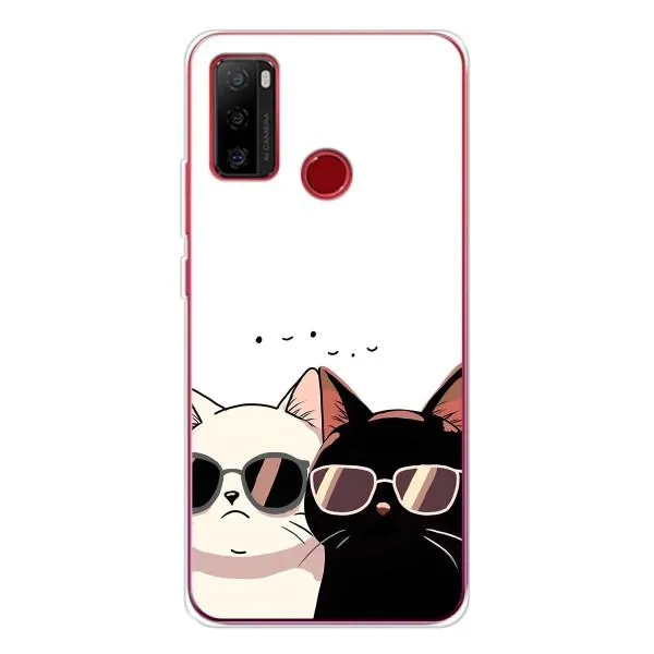 Чехол с принтом «Коты в очках» для Ulefone Note 10