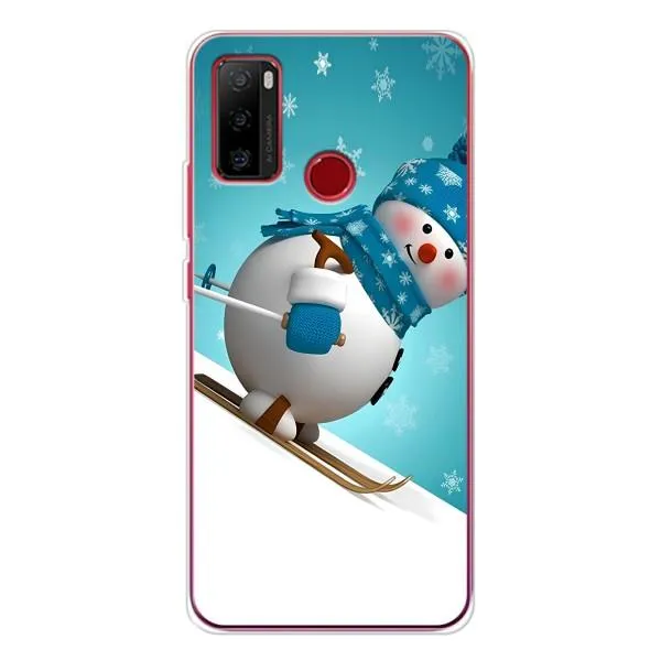 Чехол с принтом «Снеговик на лыжах» для Ulefone Note 10 Чехол с принтом «Снеговик на лыжах» для Ulefone Note 10