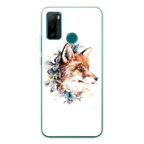 Чохол з принтом «Лиса в квітах» для Ulefone Note 10P