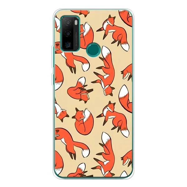 Чохол з принтом «Лисички» для Ulefone Note 10P