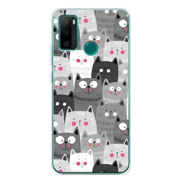 Чохол з принтом «Мальовані котики» для Ulefone Note 10P Чохол з принтом «Мальовані котики» для Ulefone Note 10P
