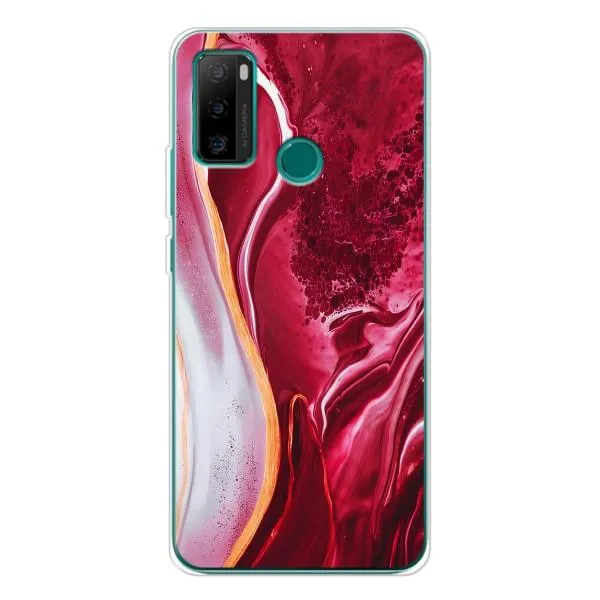 Чохол з принтом «Мрамор червоний» для Ulefone Note 10P