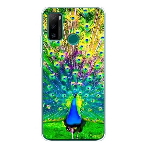 Чохол з принтом «Яскравий Павлин» для Ulefone Note 10P