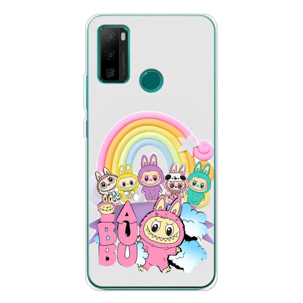 Чохол з принтом «Фон Лабубу» для Ulefone Note 10P