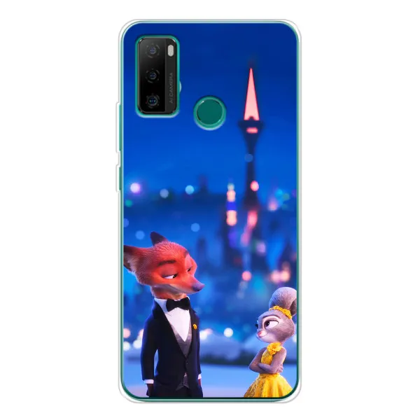 Чехол с принтом «Романтический вечер Зверополис» для Ulefone Note 10P